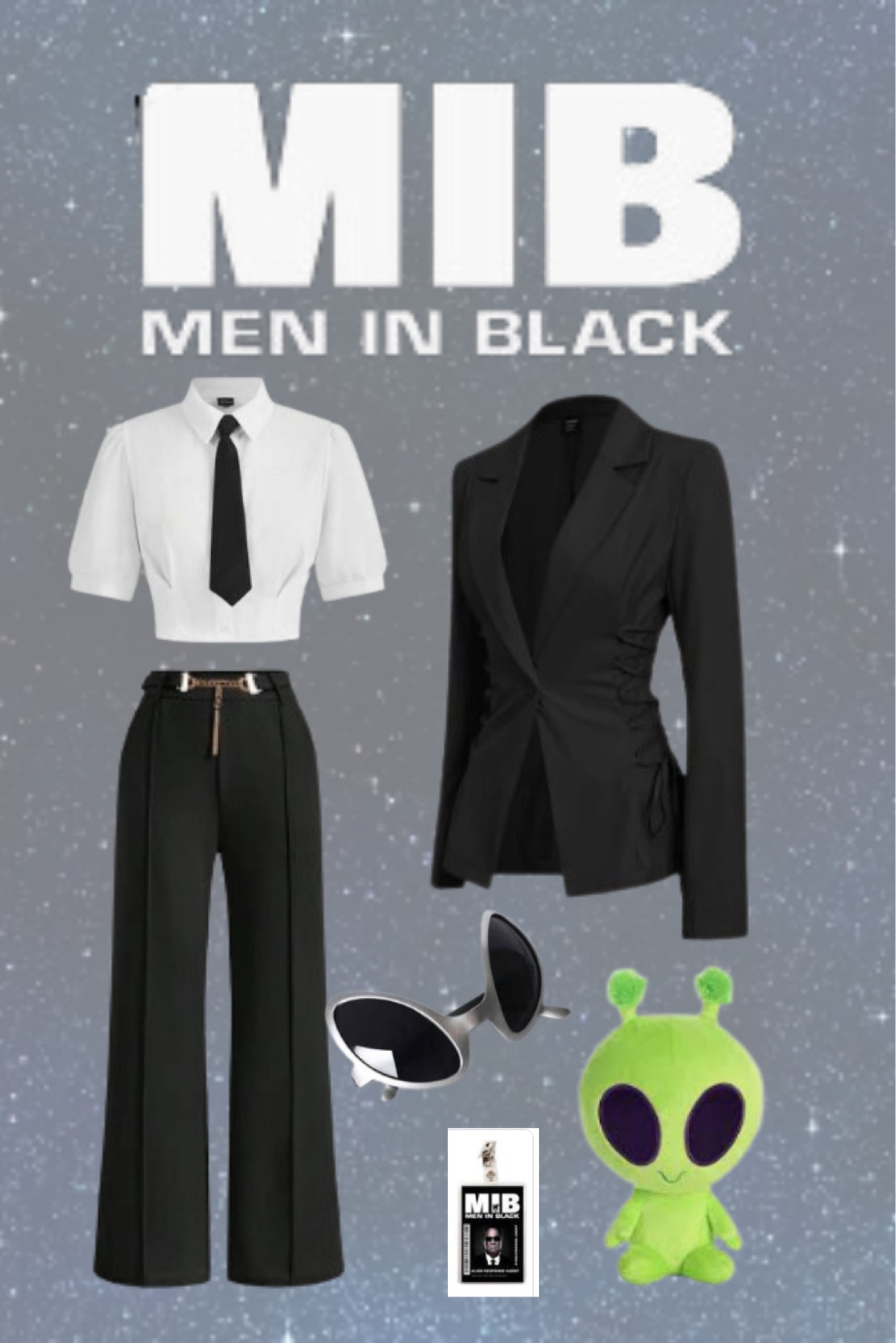 Suit up with this DIY Men in Black costume for women! 🕶️👔 From the sleek black suit to the iconic shades, here’s everything you need to join the MIB ranks. Swipe up to shop each piece and get ready to save the universe in style this Halloween! #DIYCostume #MenInBlack #Halloween2024 #SuitUp

#LTKfamily #LTKworkwear #LTKcanada
