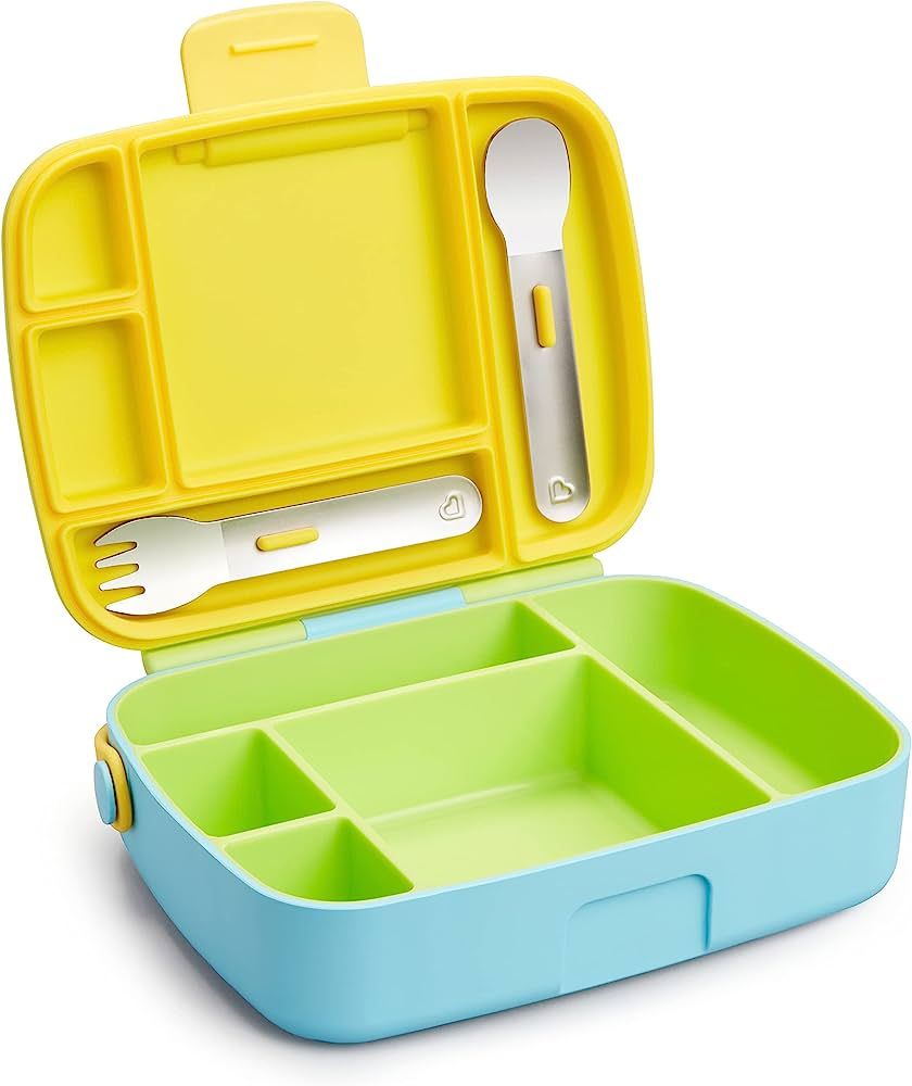 Munchkin® Lunch™ Bento Box for Kids, Includes Utensils, Green | Amazon (US)