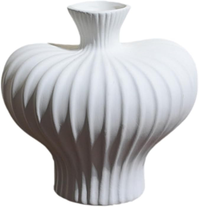 Modern Art Flower Vase, Flower Arrangement, Decorative Ceramic Flowerpot, Home Decor for Entrance... | Amazon (CA)