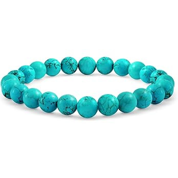 Natural Multi Color Semi Precious Gemstone Round Bead 8MM Strand Stackable Stretch Bracelet For W... | Amazon (CA)