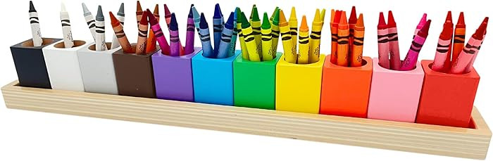 Montessori Crayon Holder for Kids - Craft Supply Organizer - Classroom Storage Caddy Case - Perfe... | Amazon (US)