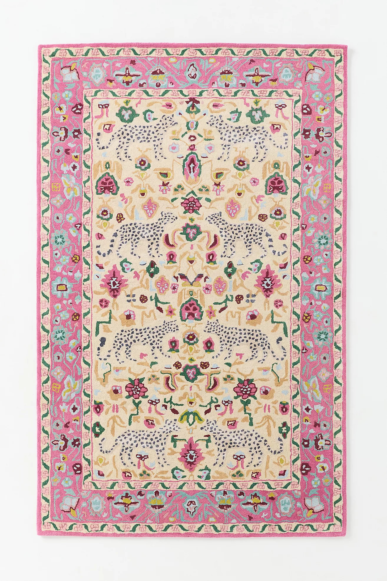 Hand Tufted Wool Blend Leopards Rug | Anthropologie (US)