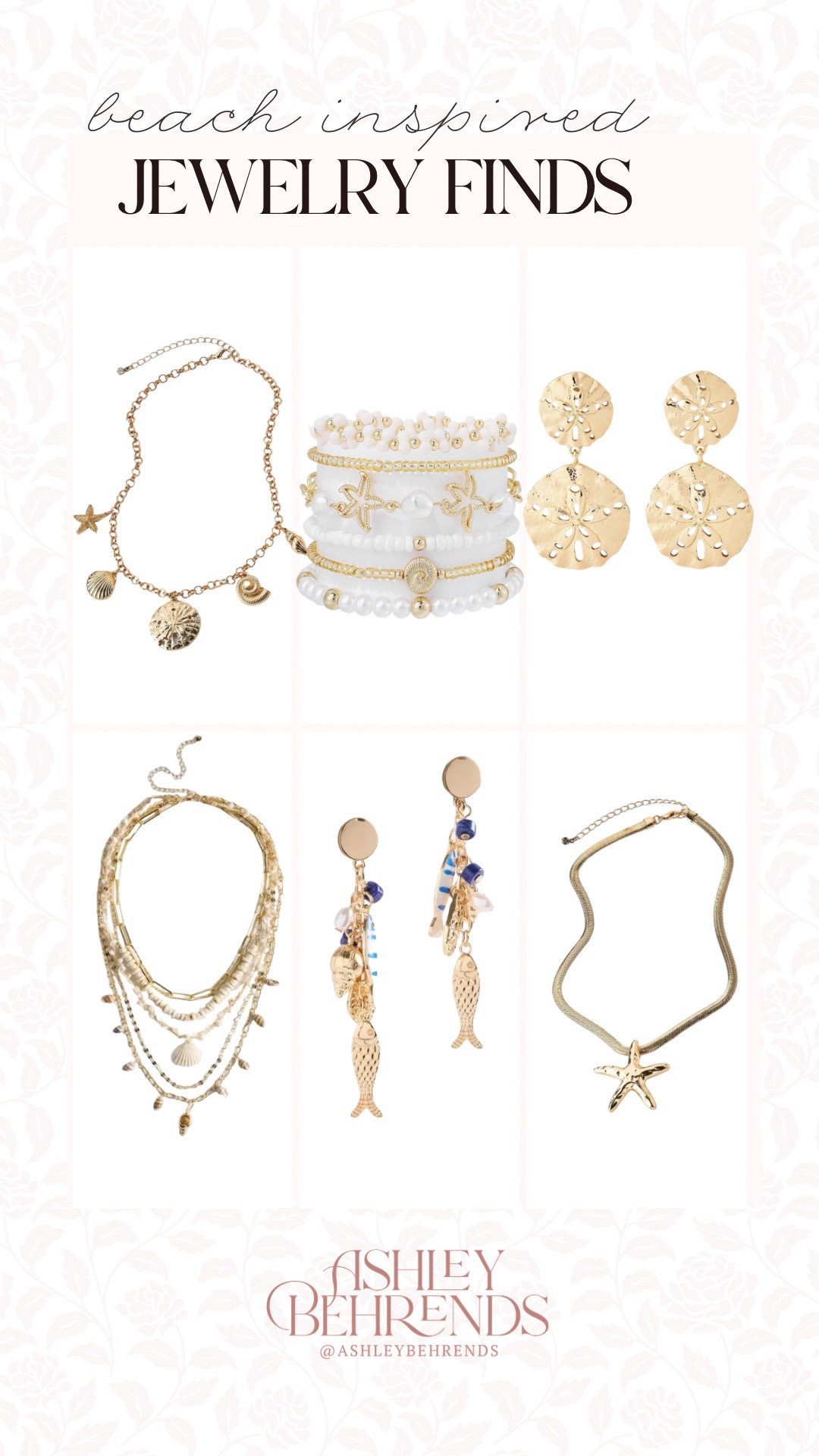 Beach themed jewelry is such a good vibe for spring and summer. I love it as a simple way to dress up a casual lounge outfit, a simple dress or tee and jeans. These are all super affordable and so adorable, I’m obsessed! 
Seashell necklace, seashell bracelet, beachy anklet

#LTKSeasonal #LTKSaleAlert #LTKPlusSize
