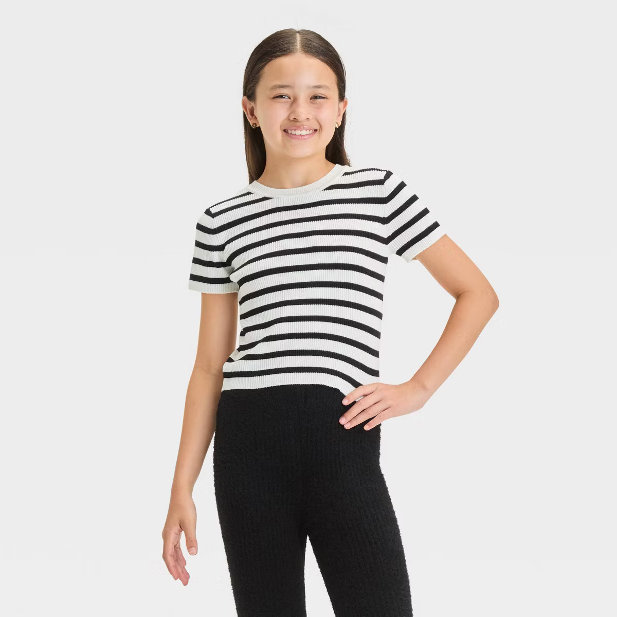 Girls' Short Sleeve Knit Sweater - art class™ | Target