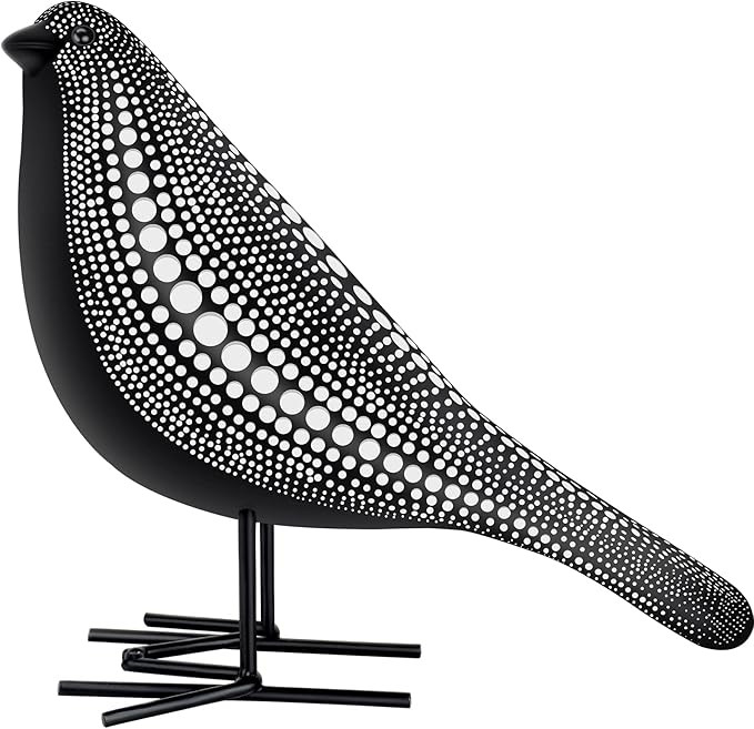 Bird Figurines Home Decor, Bird Statues Indoor Decoration, Bird Decor with Dots for Shelf Table, ... | Amazon (US)