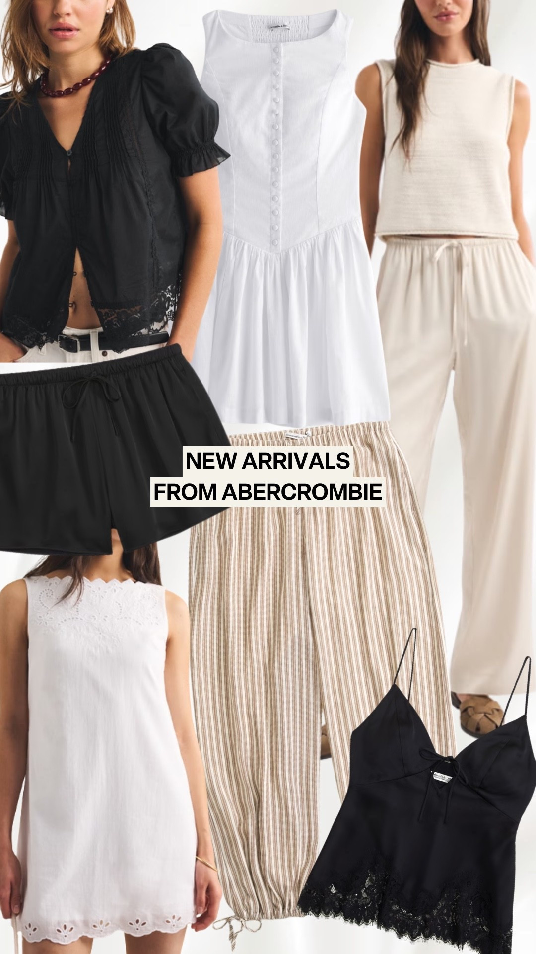 New arrivals from Abercrombie! #kathleenpost #Ad #AbercrombiePartner @abercrombie 

Summer outfit Inspo, neutral outfit palette, summer dresses, summer chic looks