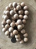 Wooden 3/4" Natural House Casa Beads 3', 6' OR 9' Strand Garland Christmas Farmhouse Boho Hacienda S | Amazon (US)
