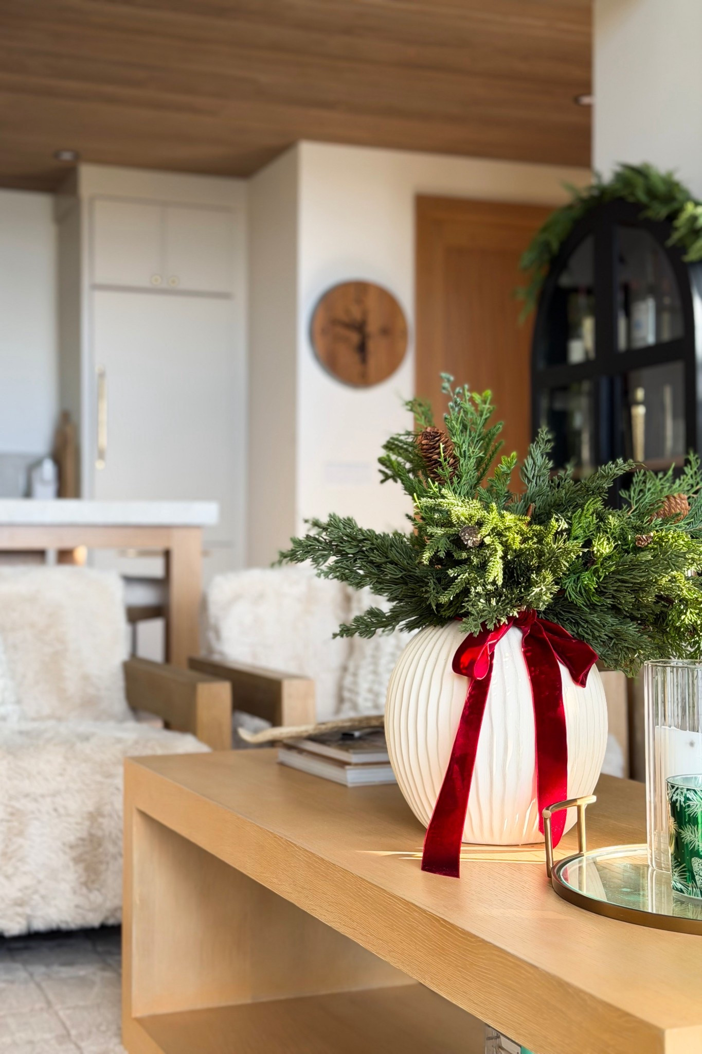 Cozy Christmas decor at the cabin!

Christmas, Christmas decor, Christmas home, holiday, holiday home, holiday home decor, faux greenery, velvet ribbon, Christmas ribbon, cabin, holiday decor, Christmas greenery, coffee table, accent chair, area rug, neutral rug 

#LTKHoliday #LTKSeasonal #LTKHome