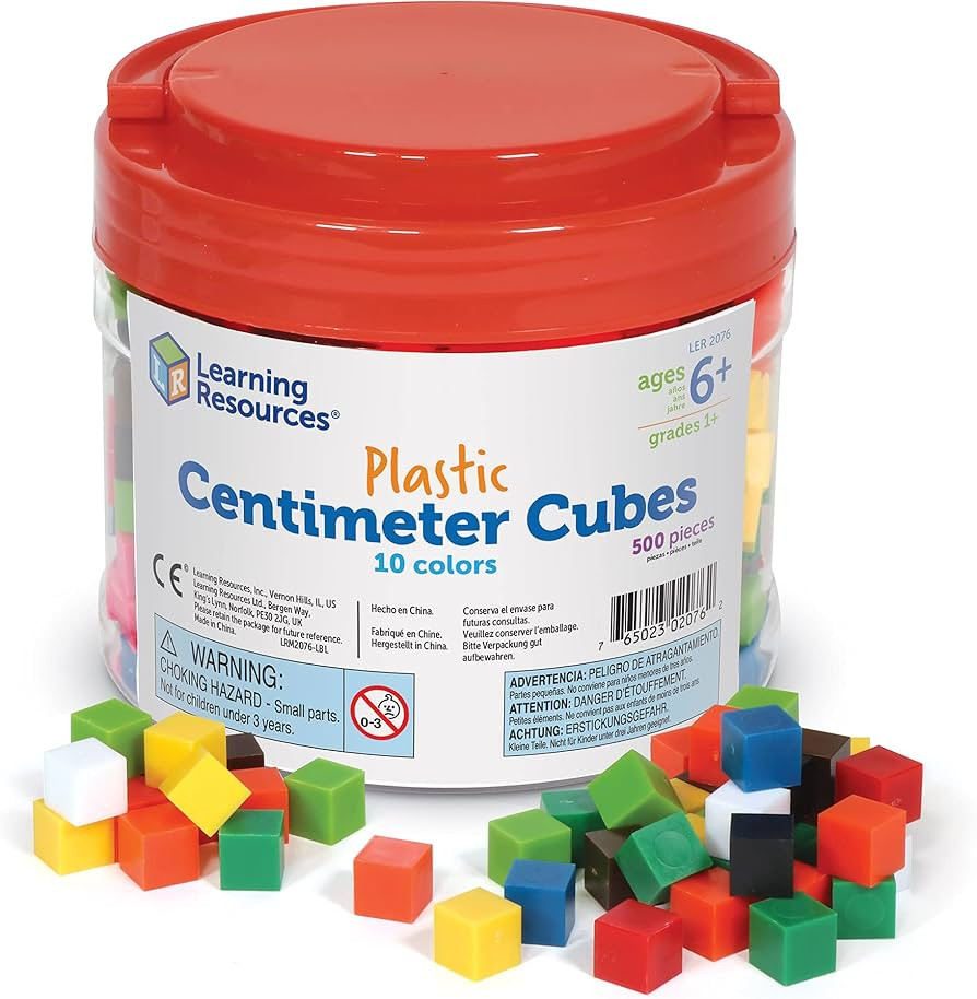 Learning Resources Centimeter Cubes - Ages 6+ Counting and Sorting Toys for Kids, Math Manipulati... | Amazon (US)