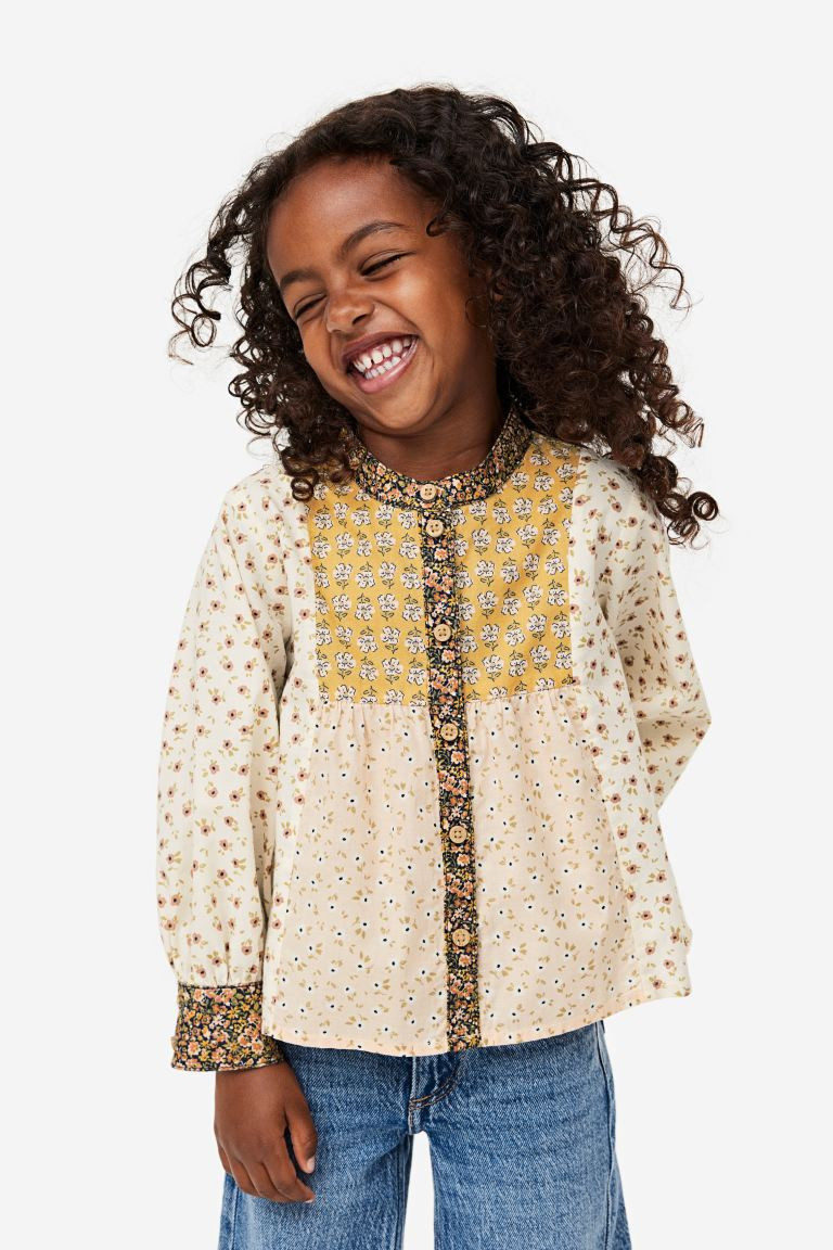 Patterned Cotton Blouse | H&M (US + CA)