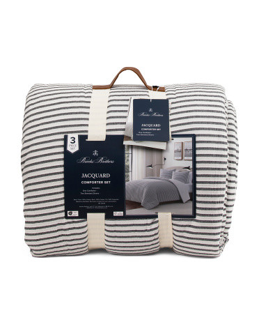 Cotton Striped Comforter Set | TJ Maxx