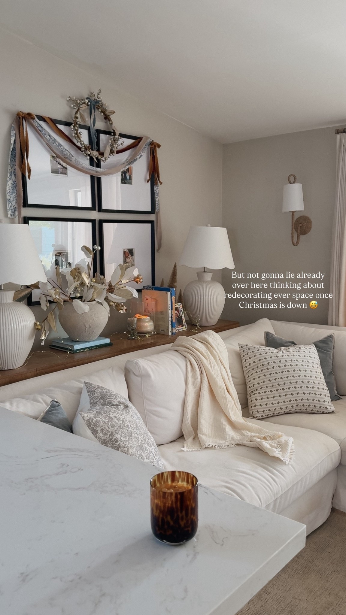 But not gonna lie already over here thinking about redecorating ever space once Christmas is down 😅