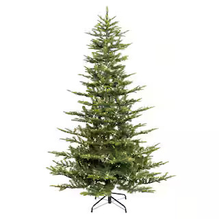 6.5 ft. Prelit Incandescent Aspen Green Fir Artificial Christmas Tree with 500 UL-Listed Clear Li... | The Home Depot