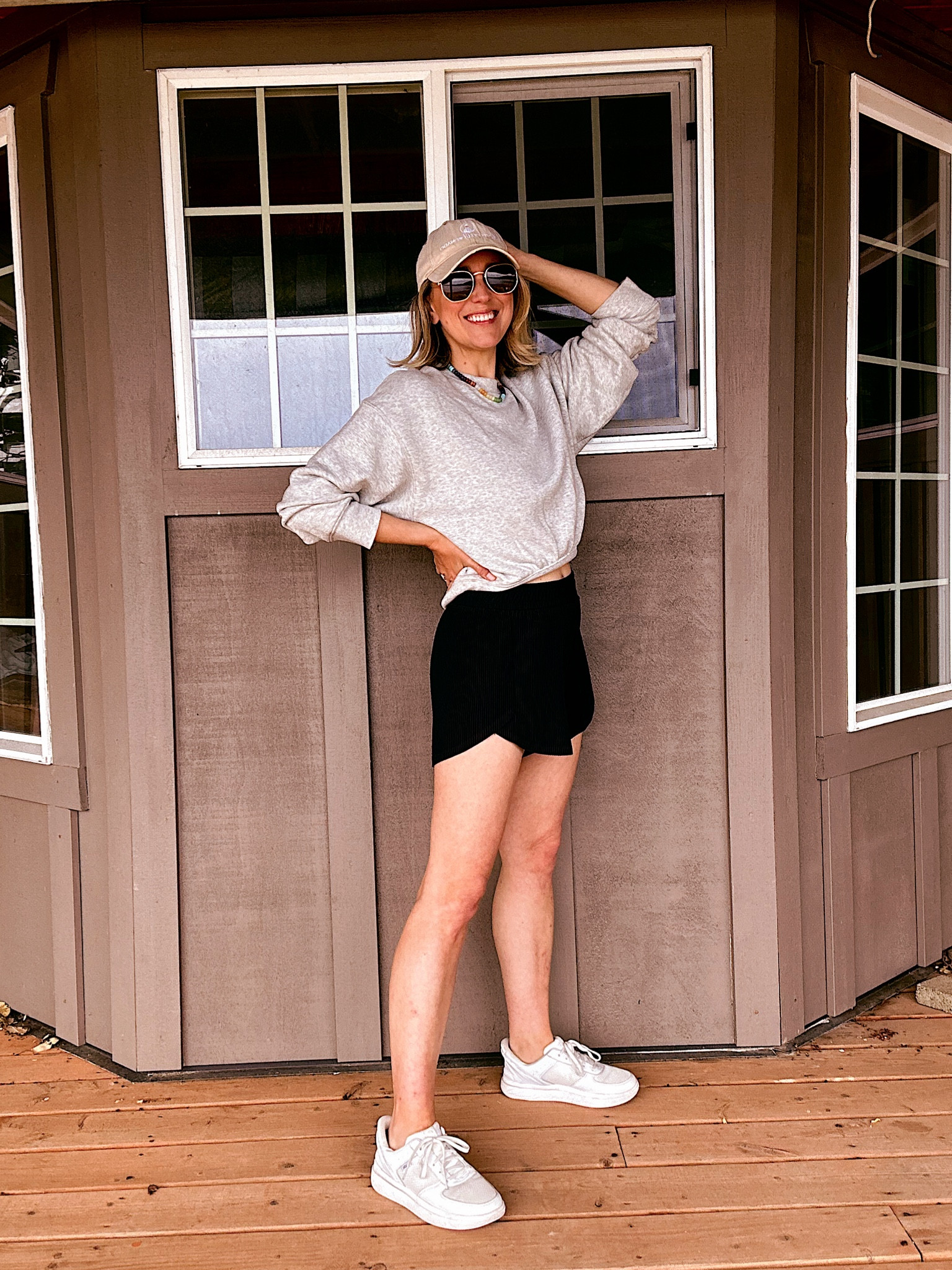 In love with these shorts - bought them in pink and green. They give off an elevated vibe because of the subtle pleating. Look great in person. Super comfy, wearing a size small. 

#LTKActive