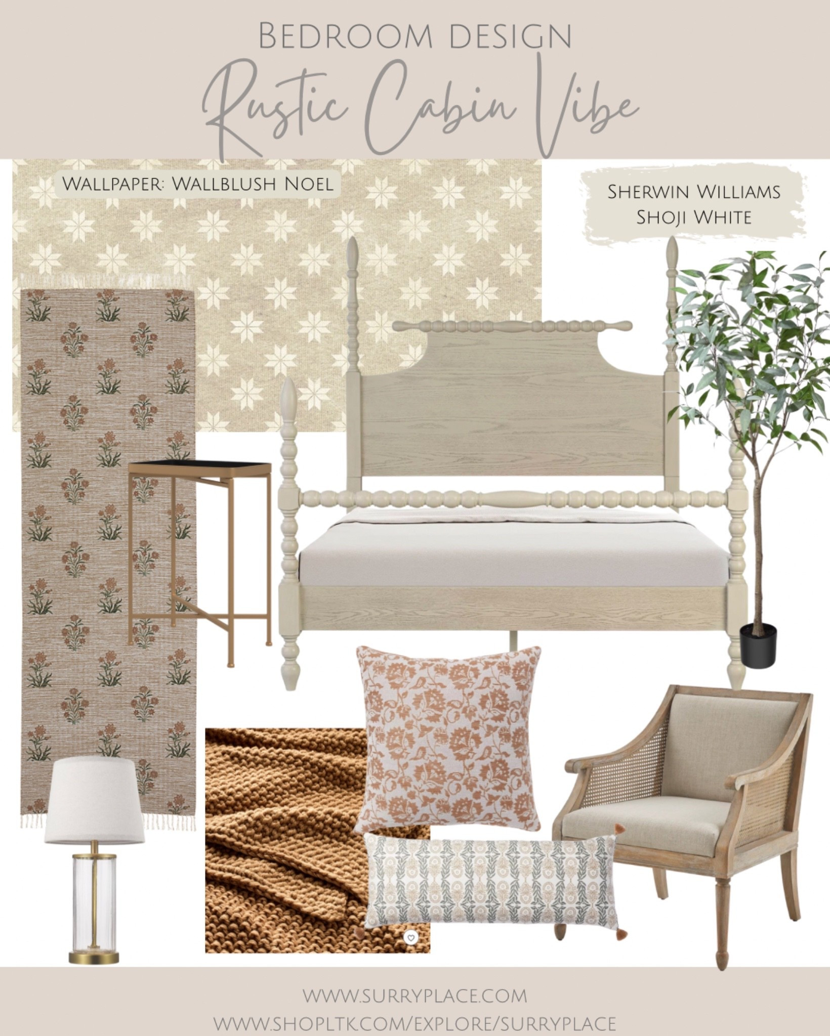 Rustic cabin bedroom design

#LTKHome