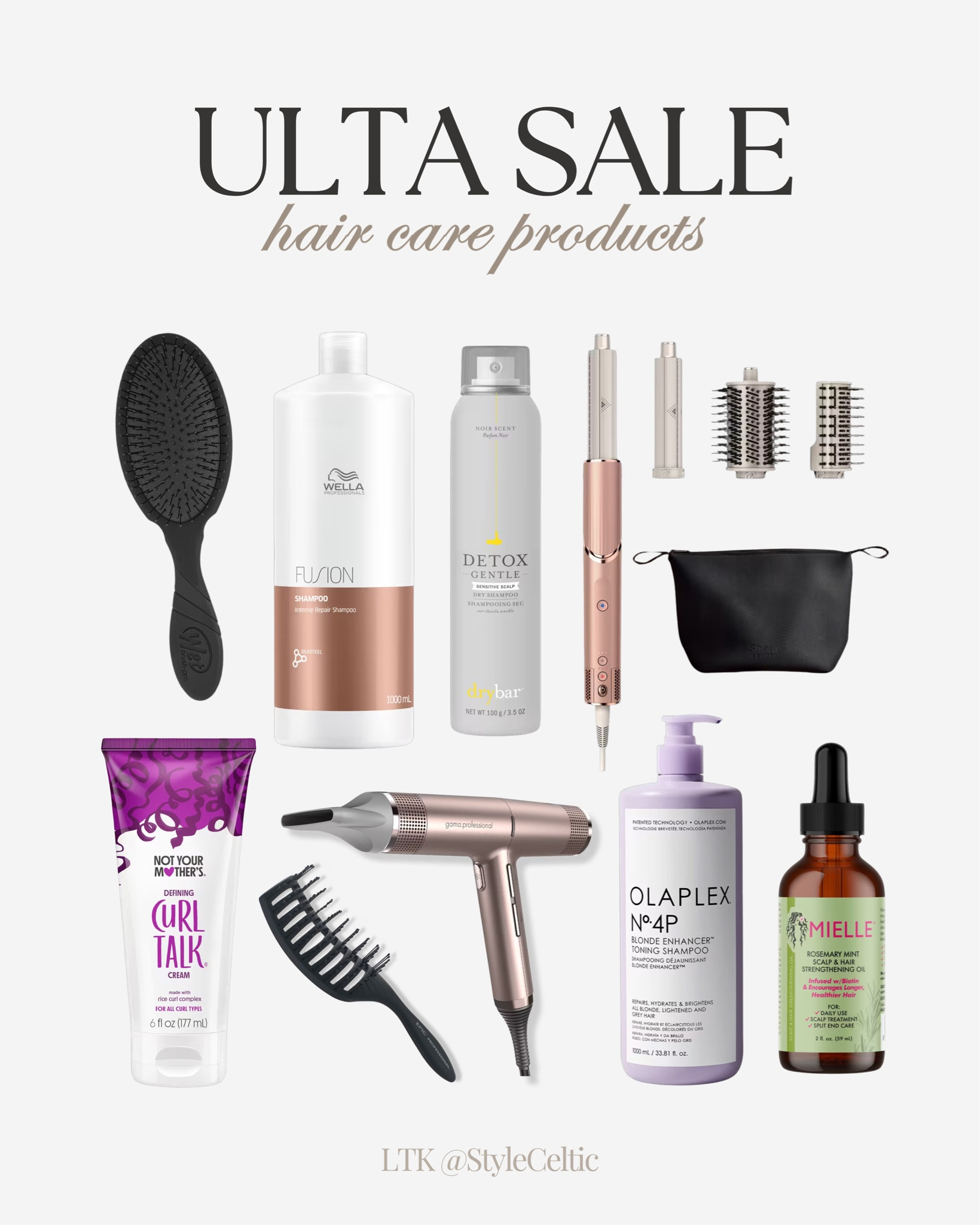Ulta Beauty Summer Sale Hair Care Must Haves!! ✨
.
.
Ulta beauty, Ulta sale, Ulta hair products, wella hair, wella shampoo, wella conditioner, wella mask, mielle scalp treatment, air styler, blow dryers, curl talk, curling cream, dry shampoo, olaplex, purple shampoo, wet brush, detangling brushes, hair growth serum, hair styling tools, dry bar, curly hair products, straight hair products, volumizing hair products, hair styles, travel hair products, shiny hair products 

#LTKBeauty #LTKSaleAlert #LTKSummerSales