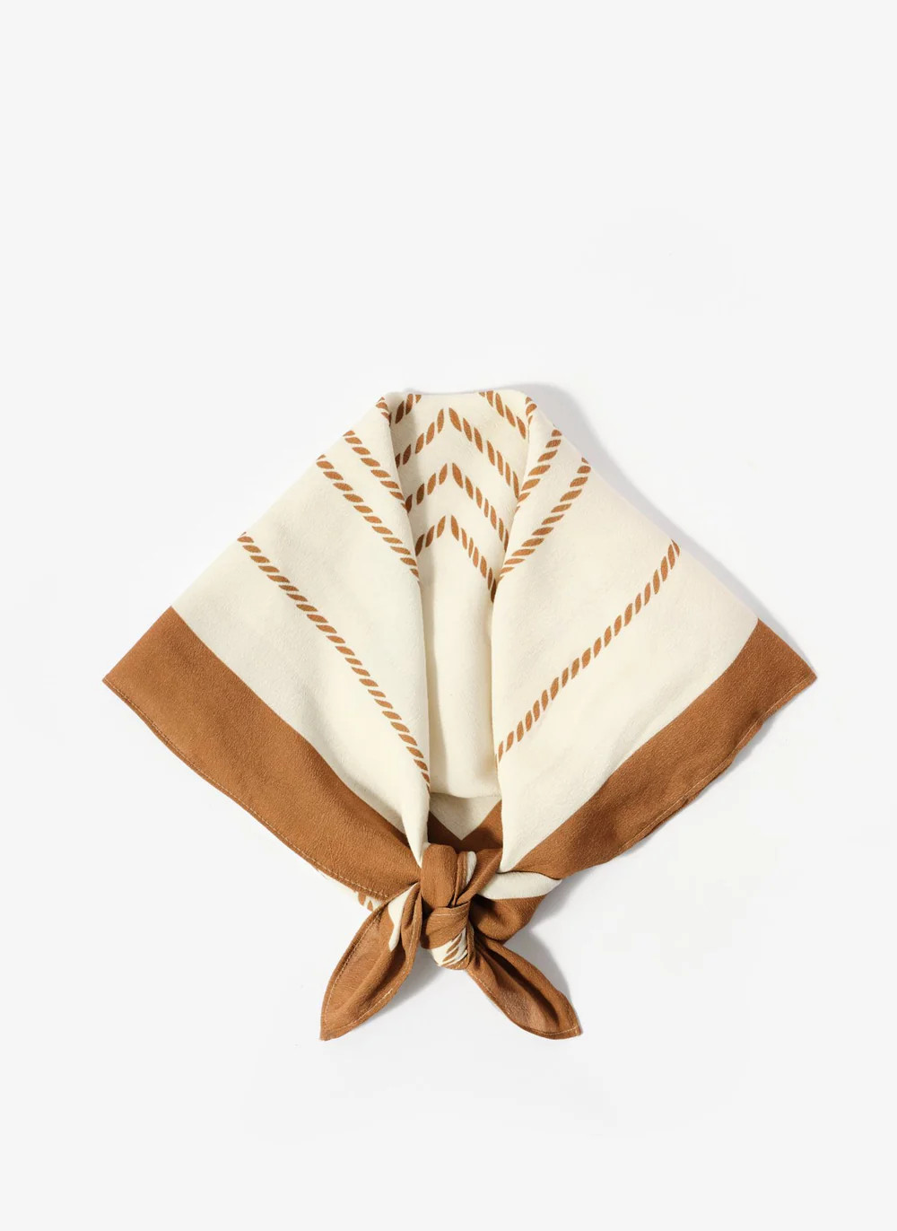 Cream Border Square Neck Scarf | Mint Velvet