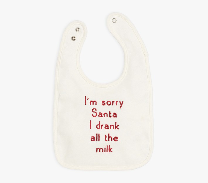 Sorry Santa Bib | Pottery Barn Kids
