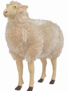 Hansa 3660 42 in. Sheep Ride-on Bone Color | Unbeatable Sale