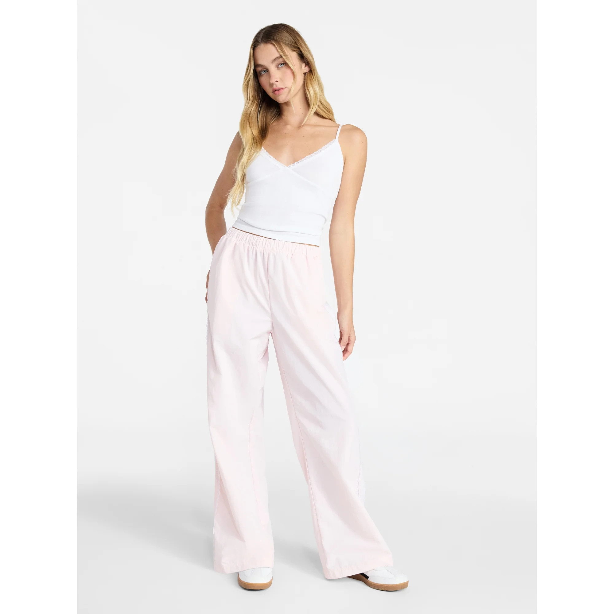 No Boundaries Lace Side Stripe Track Pants, 30.5'' Inseam, Women's XXS-XXL | Walmart (US)