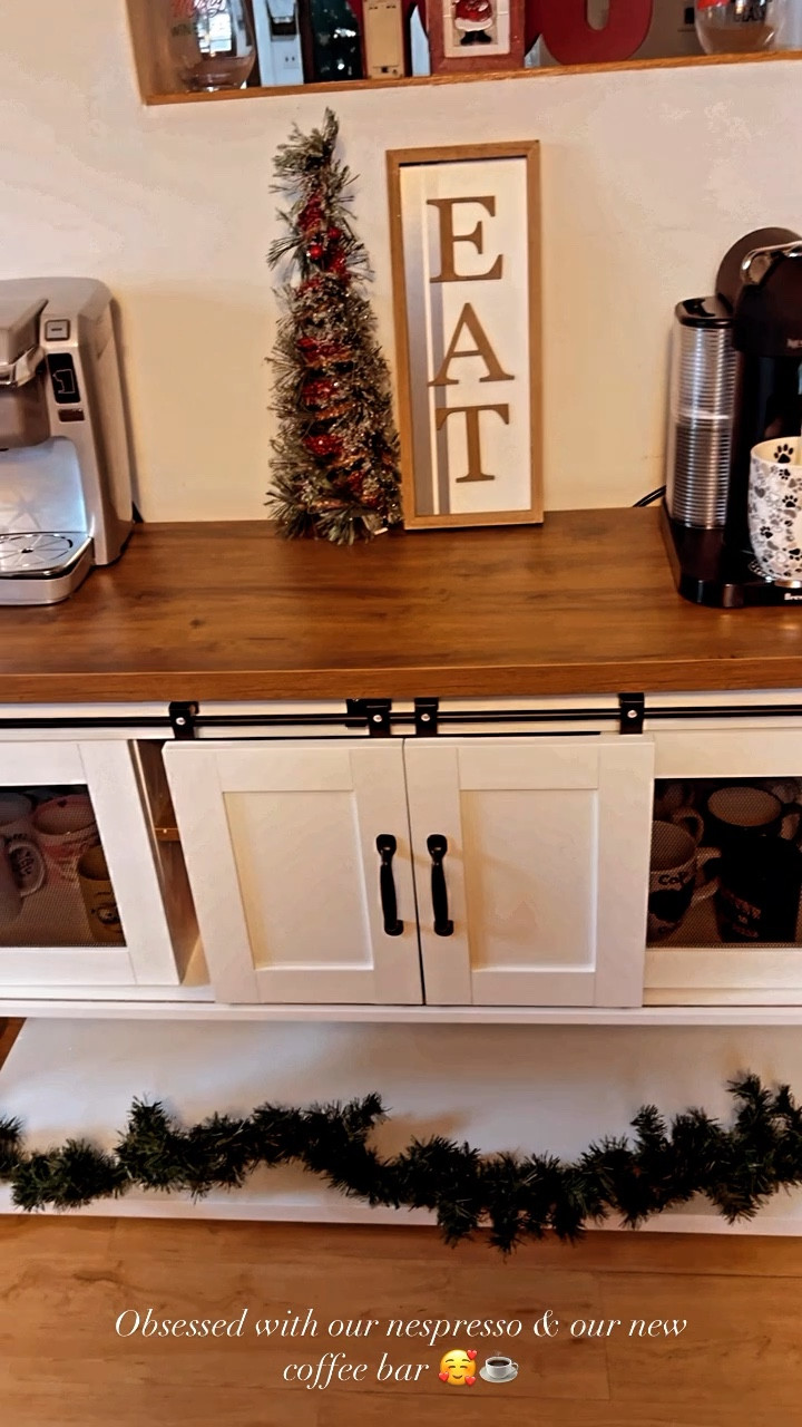 My farmhouse coffee bar is my favorite thing in my kitchen 😍🫶☕️

Coffee bar 
Farmhouse decor 
Rustic decor 


#LTKGiftGuide #LTKhome #LTKHoliday