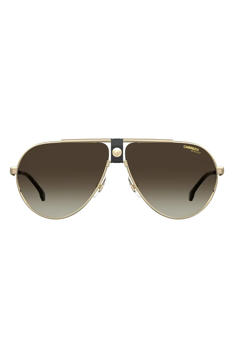 63mm Oversize Gradient Aviator Sunglasses | Nordstrom