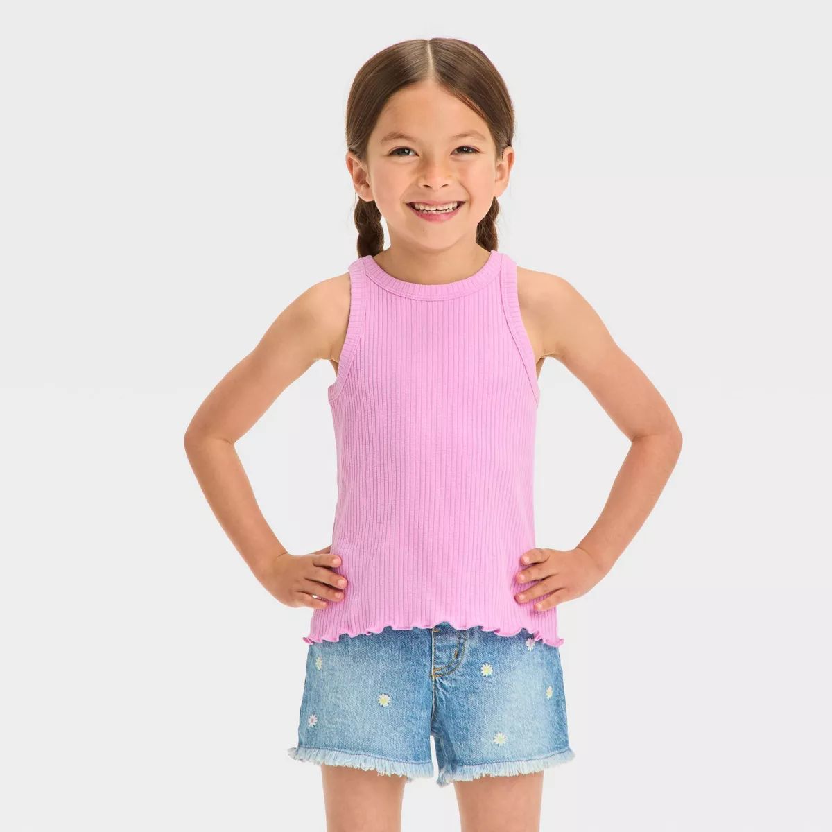 Toddler Girls' Ribbed T-Shirt - Cat & Jack™ | Target