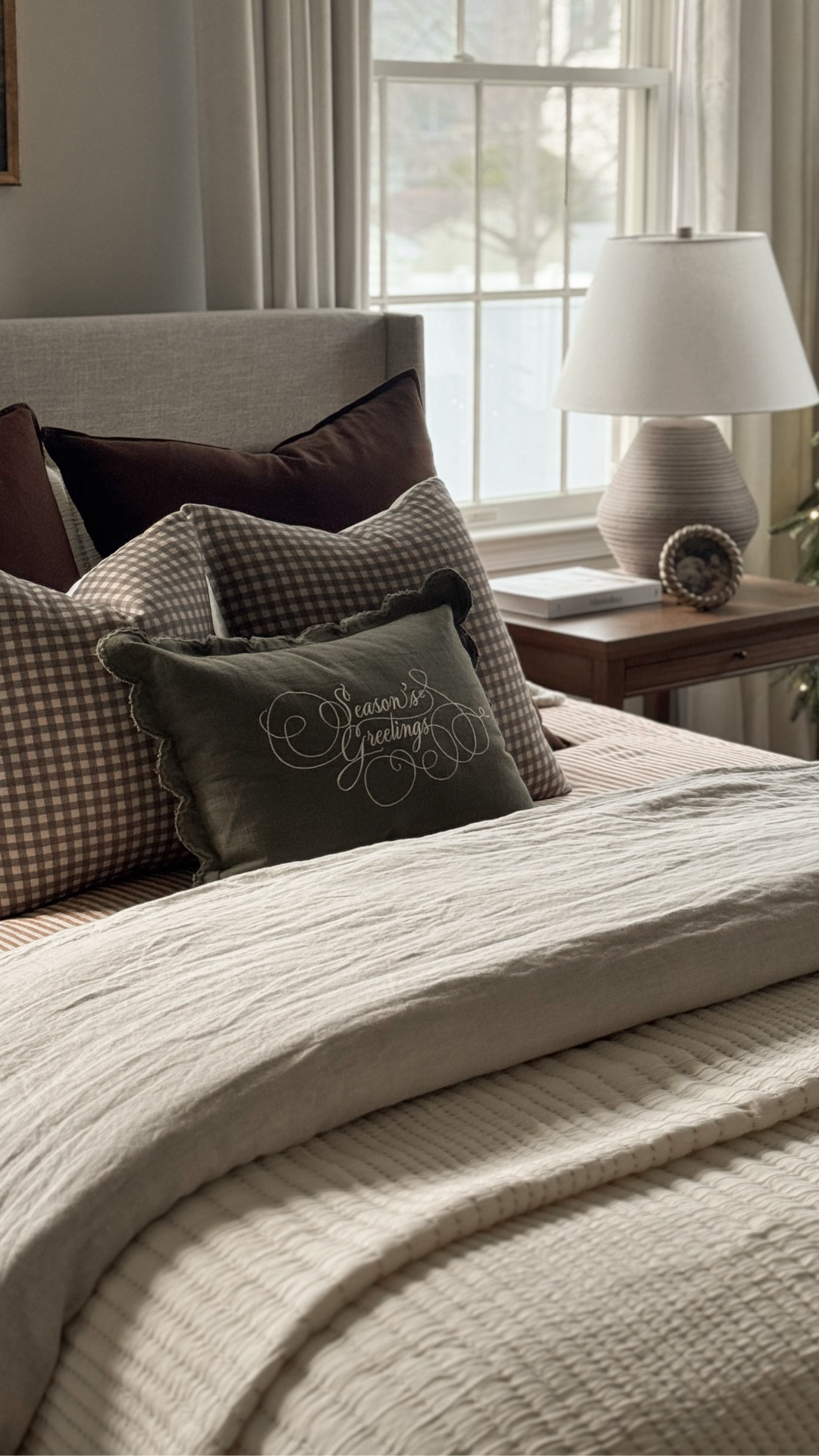 Holiday bedding refresh with Quince! 

Here's what I ordered:
European Linen Fitted Sheet Set in Terracotta/white Stripe
Organic Cotton Channel Stitch Coverlet Set in 'Undyed'
Premium Down Alternative Comforter

Christmas decor, Christmas bedding, holiday decor, Christmas throw pillows, quince bedding, striped bedding

#LTKSeasonal #LTKHome #LTKHoliday