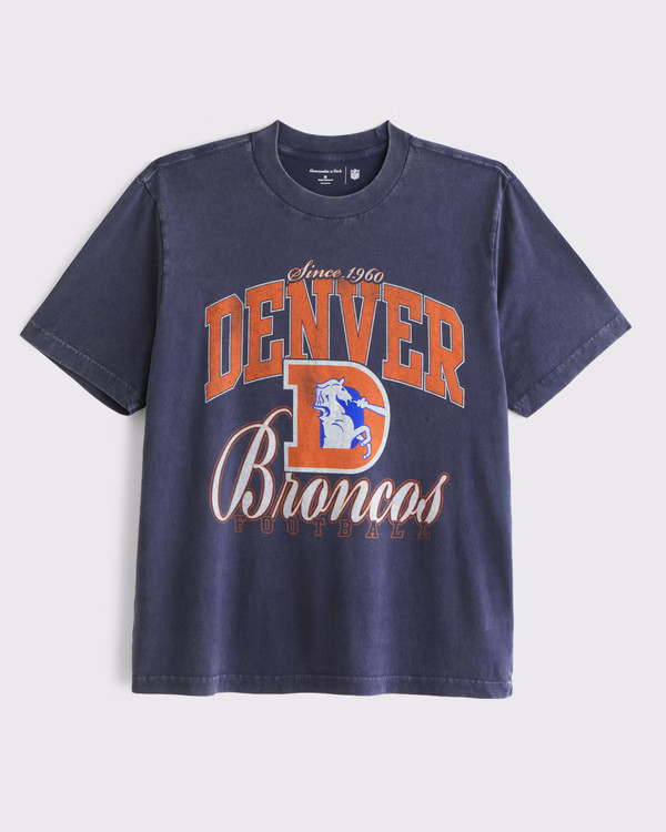 Denver Broncos Vintage-Inspired Graphic Tee | Abercrombie & Fitch (US)