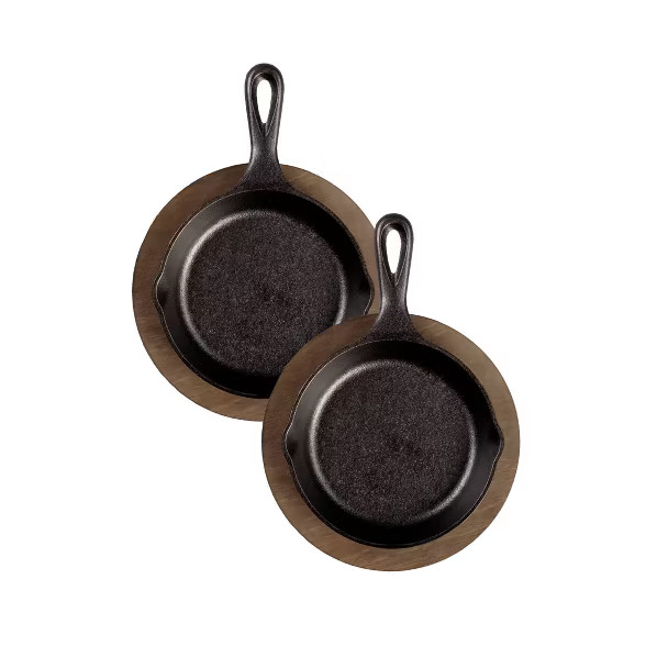 Lodge Seasoned Cast Iron Dessert for Two Set | Target
