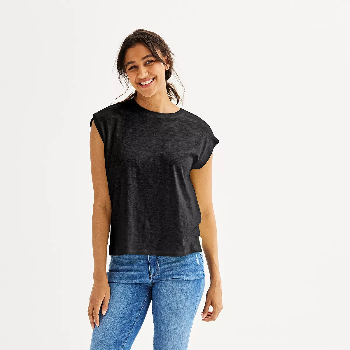Women's Sonoma Goods For Life® Short Sleeve Muscle Top | Kohl's