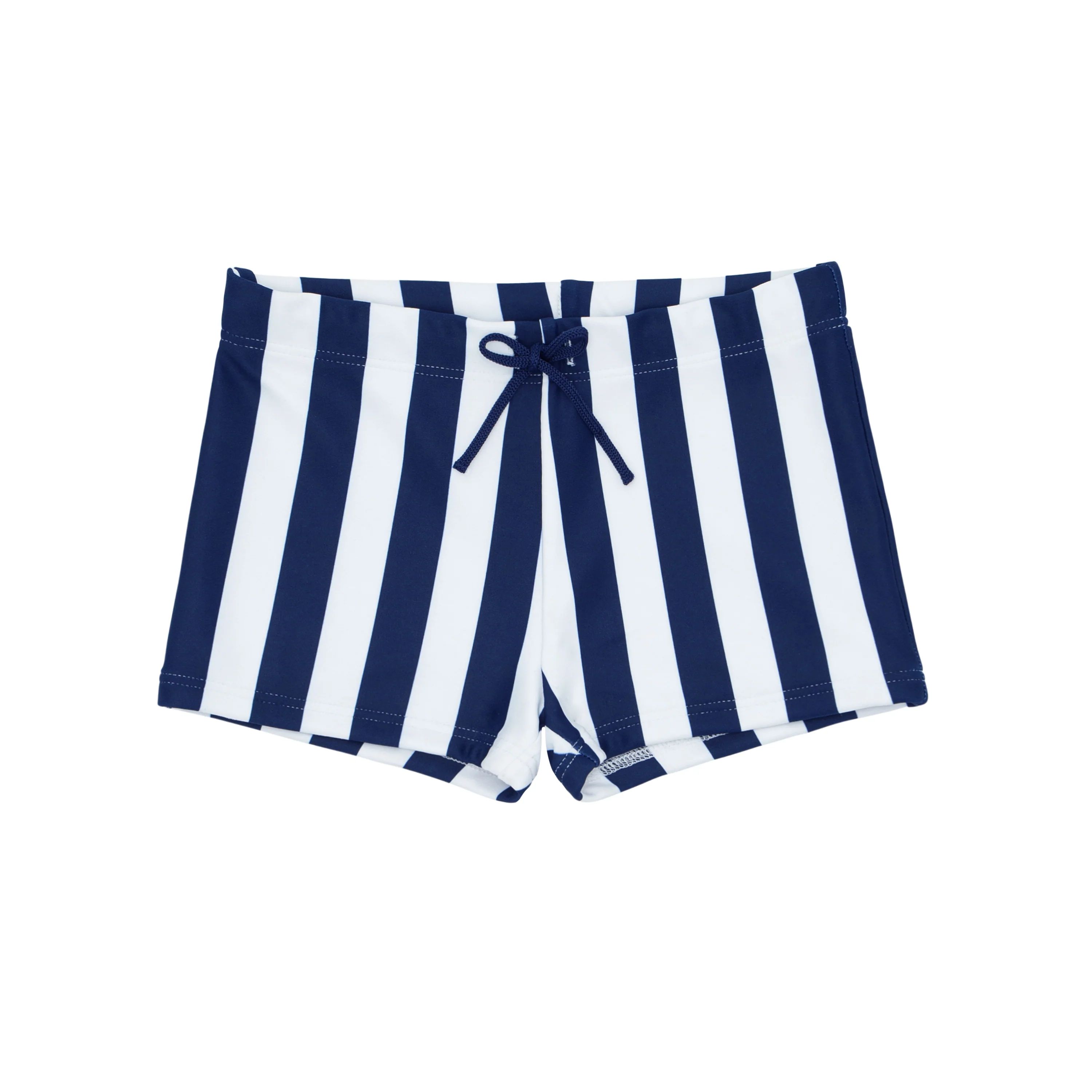 boys navy cabana stripe brief | minnow