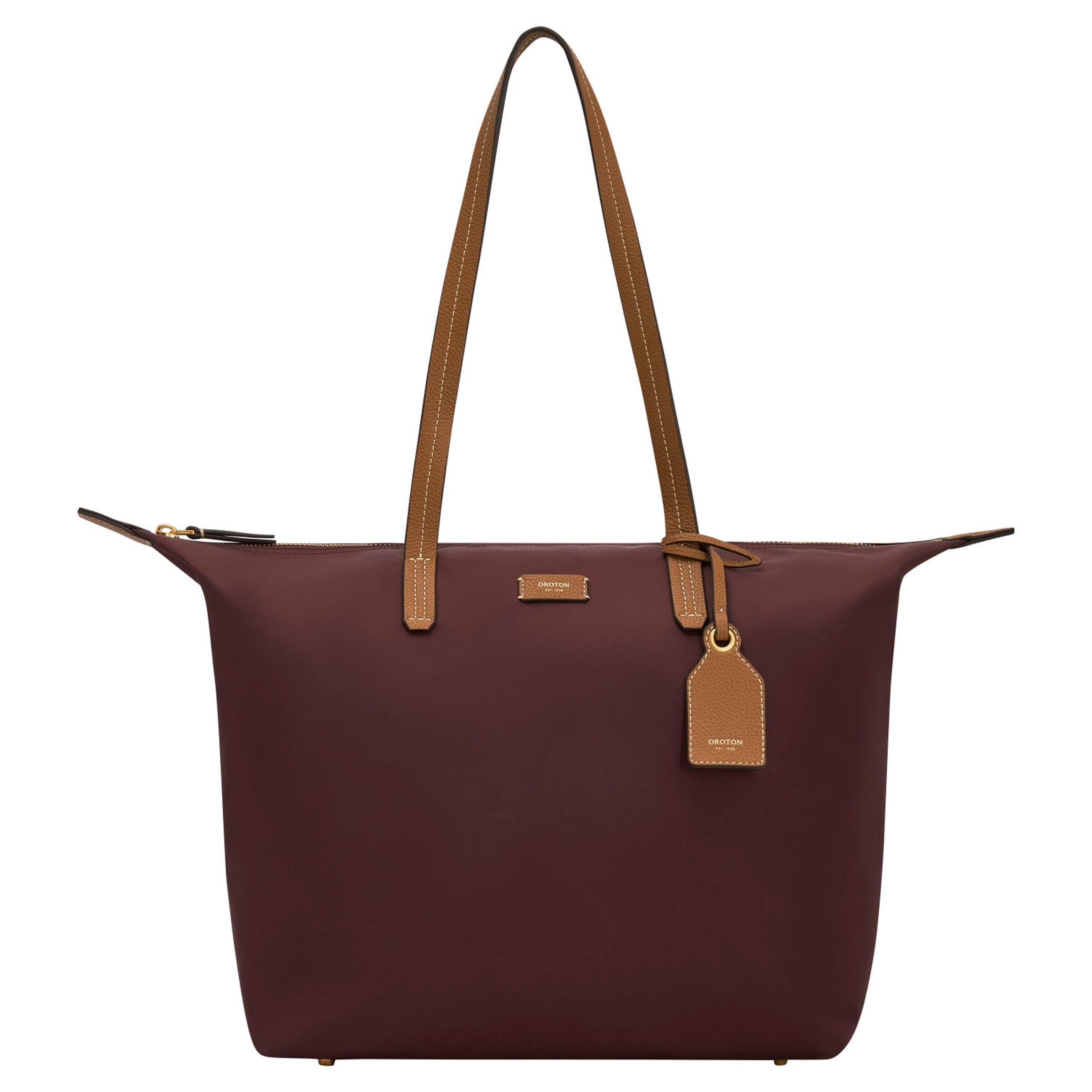 LILLY NYLON LIGHT WEIGHT TOTE BAG BURGUNDY | Oroton