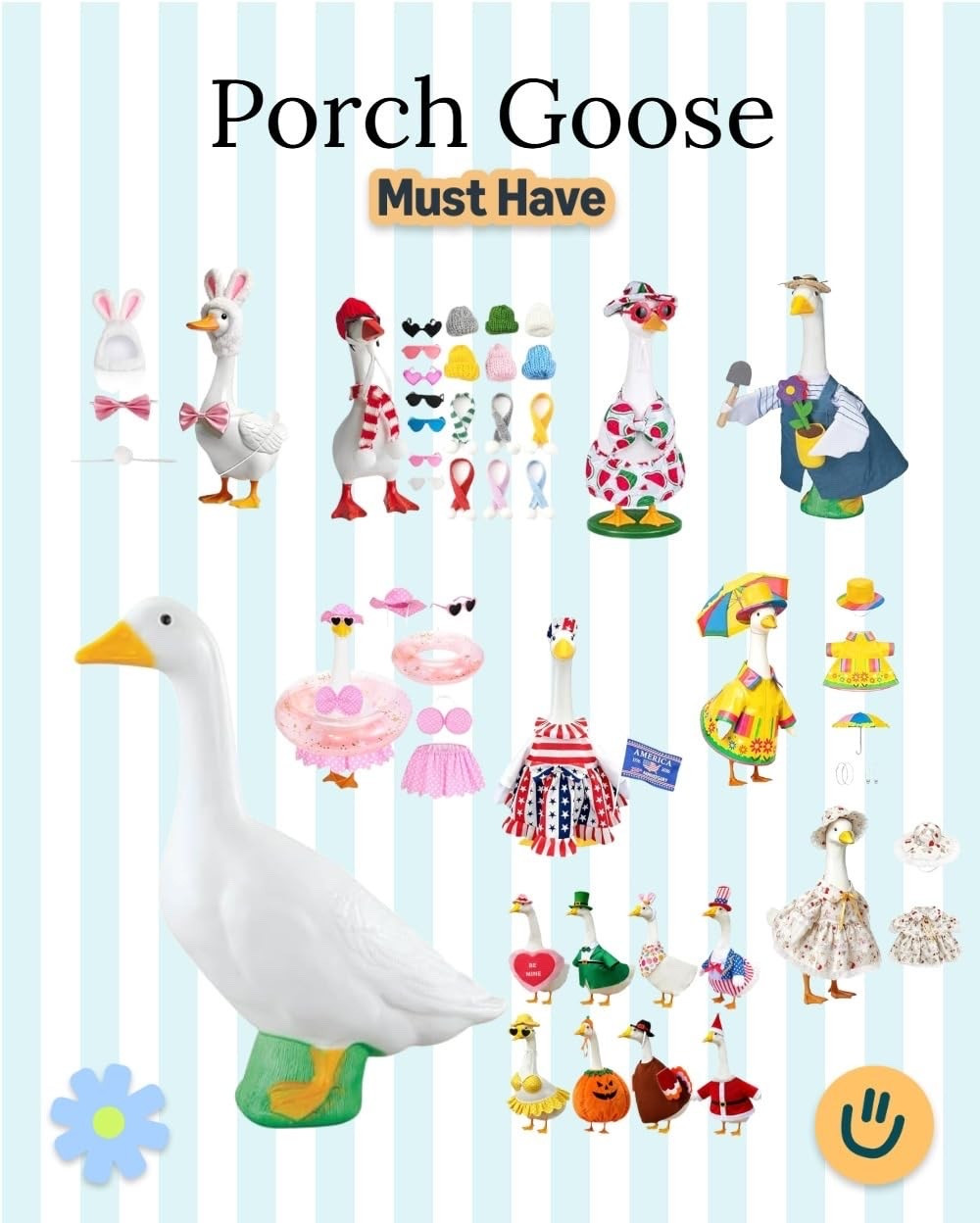 Fun holiday outfits for your porch goose!! 🪿

#LTKHome #LTKmomlife