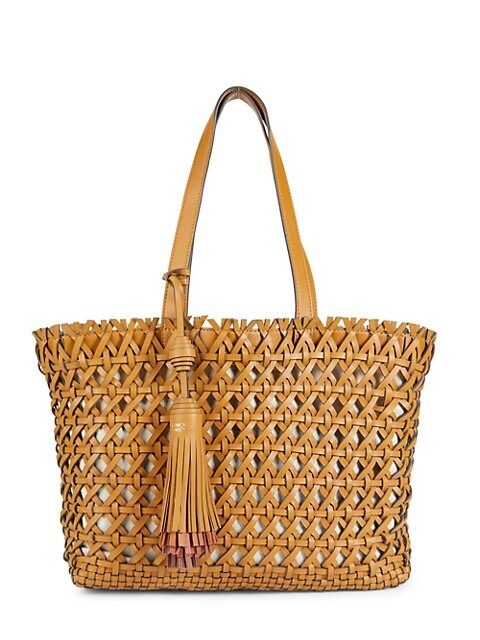 Woven Faux Leather Tote | Saks Fifth Avenue OFF 5TH