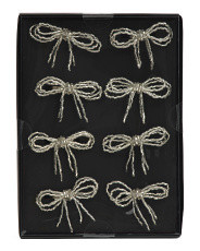 Set Of Eight Bow Napkin Rings | TJ Maxx