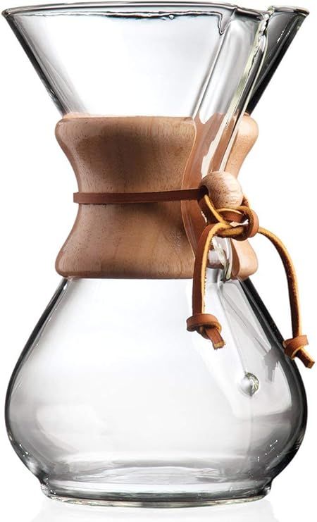 Chemex Pour-Over Glass Coffeemaker - Classic Series - 6-Cup - Exclusive Packaging | Amazon (US)