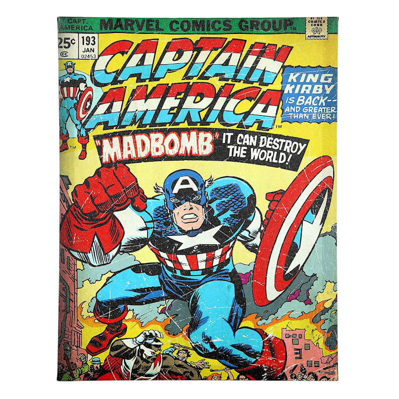 Captain America Canvas Wall Art, 14x18 | At Home