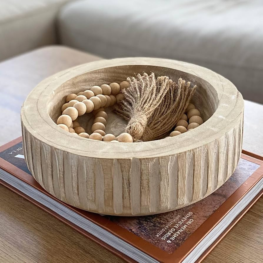 Decorative Bowl Set - Neutral Home Decor, Entry Way Table Home Decor, Coffee Table Decor, Entry T... | Amazon (US)