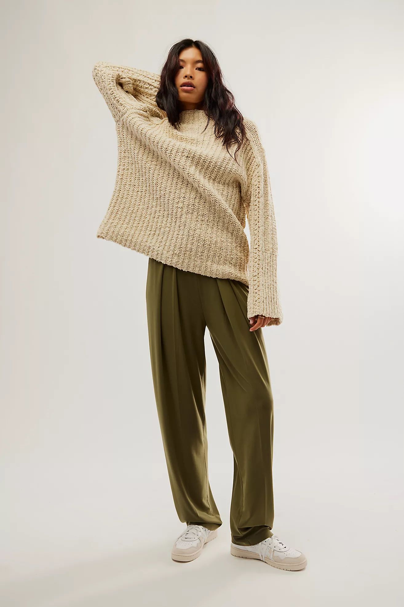 Norma Kamali Tapered Pleated Trousers | Free People (Global - UK&FR Excluded)