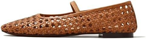 IBDPOSH Woven Ballet Flats Shoes for Women with Strap Charming Comfortable Casual Elegance Flat M... | Amazon (US)