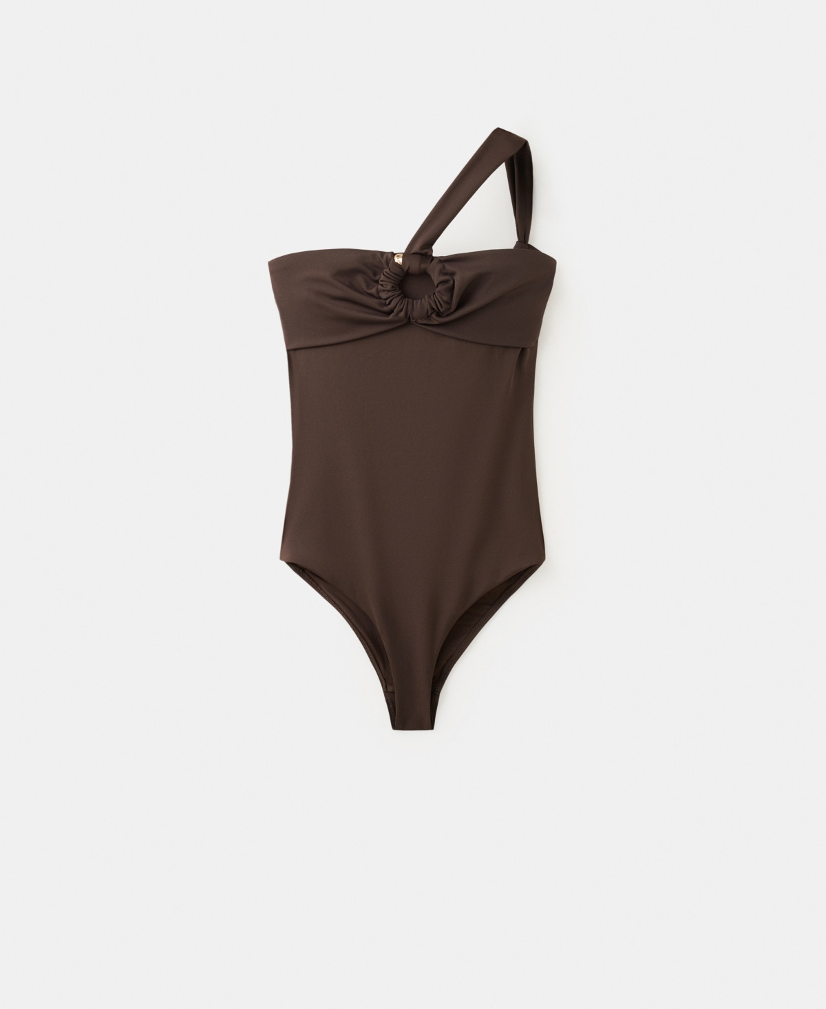 Mango Women's Asymmetrical Hoop Swimsuit - Brown | Macy's
