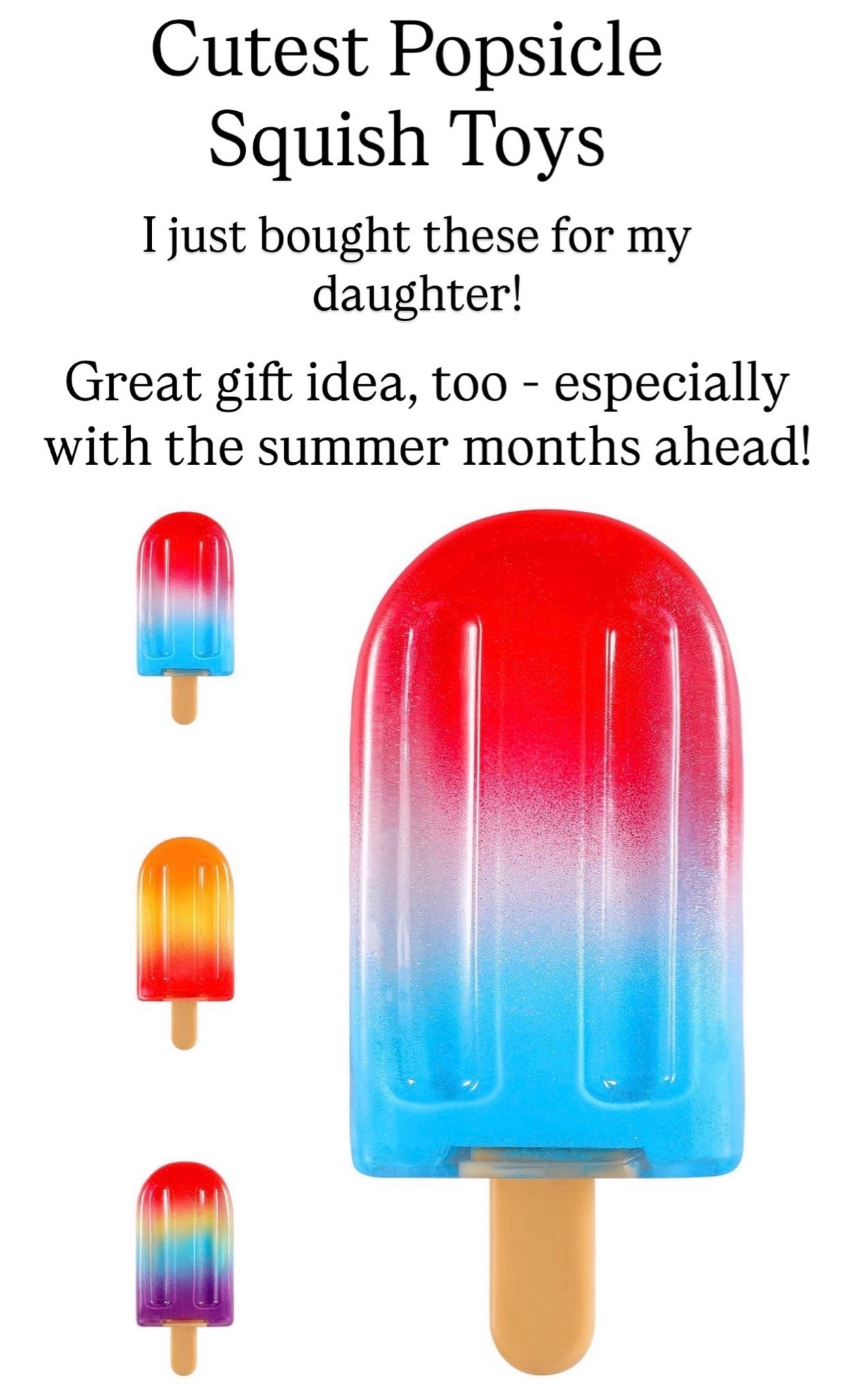 These popsicle squishy toys are adorable

#LTKKids