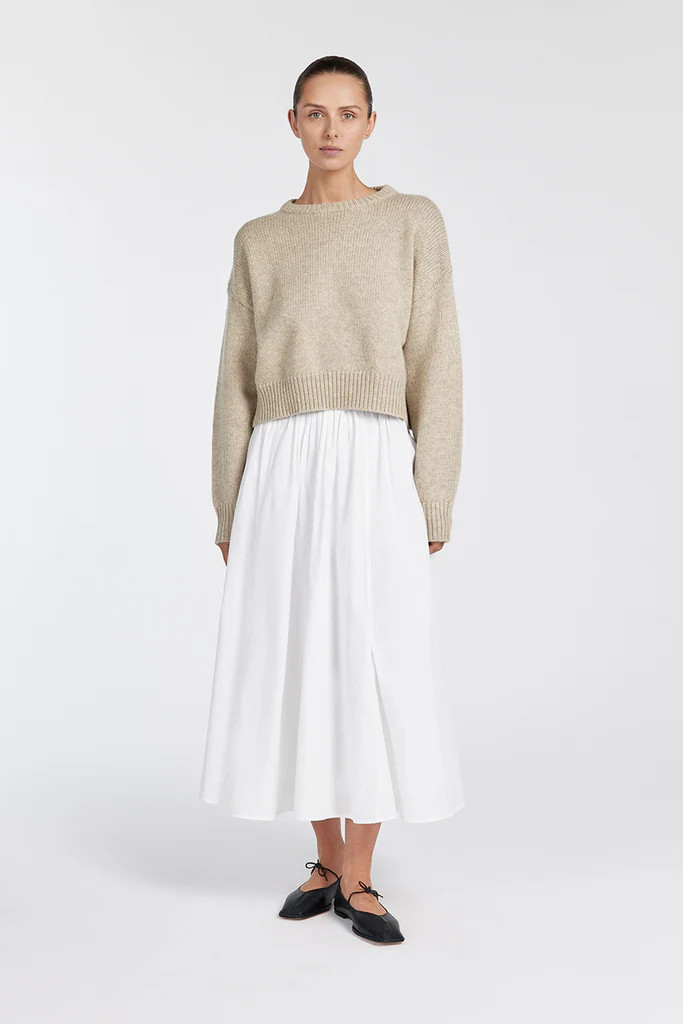 OLIVER PEBBLE MARLE KNIT JUMPER | DISSH