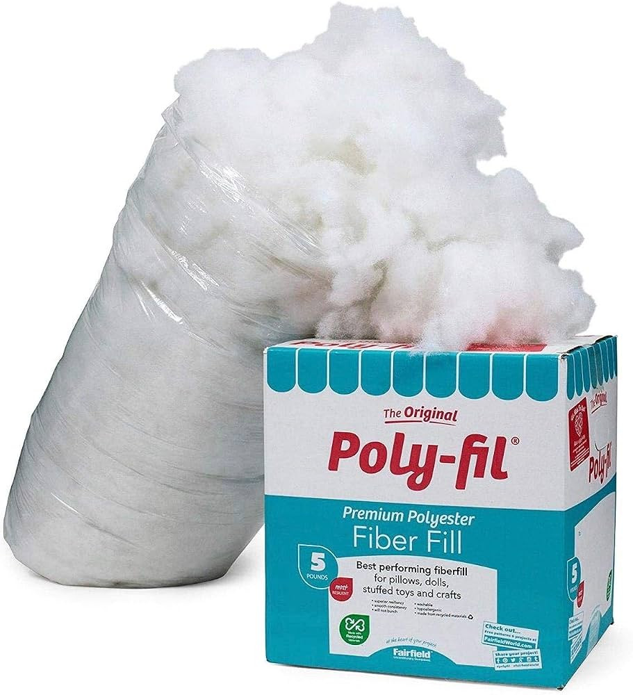 Amazon.com: Fairfield The Original Poly-Fil, Premium Polyester Fiber Fill, Soft Pillow Stuffing, ... | Amazon (US)