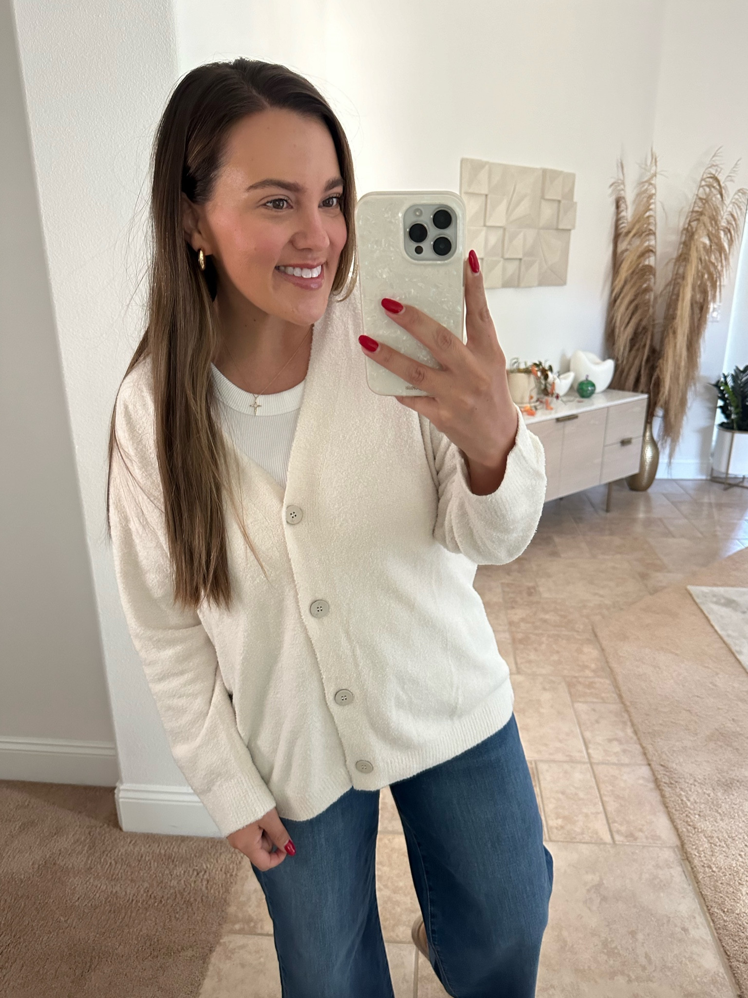 barefoot dreams cardigan size large 

#LTKxNSale