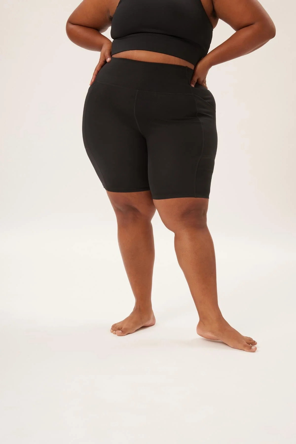 Black High-Rise Pocket Bike Short | Girlfriend Collective