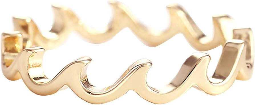 Women's Moissanite Engagement Rings for Couple New 2022 Ring Flame Line Shaped Alloy Jewelry Fash... | Amazon (US)