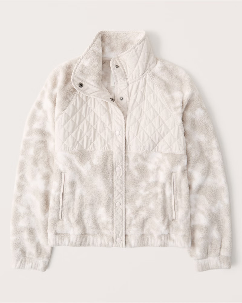 Quilted Snap-Up Jacket | Abercrombie & Fitch (US)