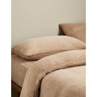 M&S Teddy Fleece Bedding Set Biscuit | Marks & Spencer (UK)